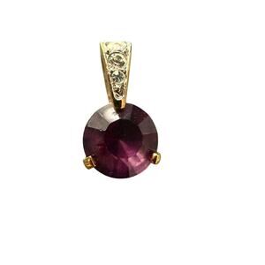 Swarovski Crystal Gold Tone Pendant Necklace